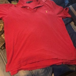 Reddish-pinkish Ralph Lauren polo shirt